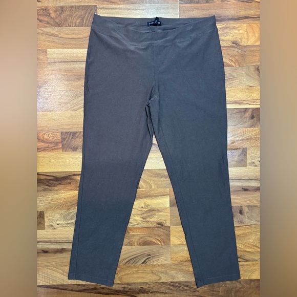 EILEEN FISHER Stretch 70% Viscose Blend Pull On Pants in Slate Gray Size Medium - Picture 1 of 5